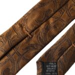 Ανδρική γραβάτα Dolce & Gabbana Brown Floral 100% μεταξωτό ρυθμιζόμενο