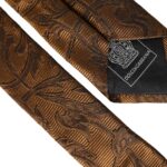 Ανδρική γραβάτα Dolce & Gabbana Brown Floral 100% μεταξωτό ρυθμιζόμενο
