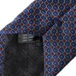 Ανδρική γραβάτα με ρυθμιζόμενο μοτίβο Dolce & Gabbana Navy Blue Silk