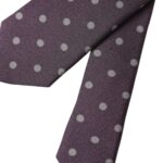 Ανδρική γραβάτα Dolce & Gabbana Purple 100% μεταξωτή πουά ρυθμιζόμενη