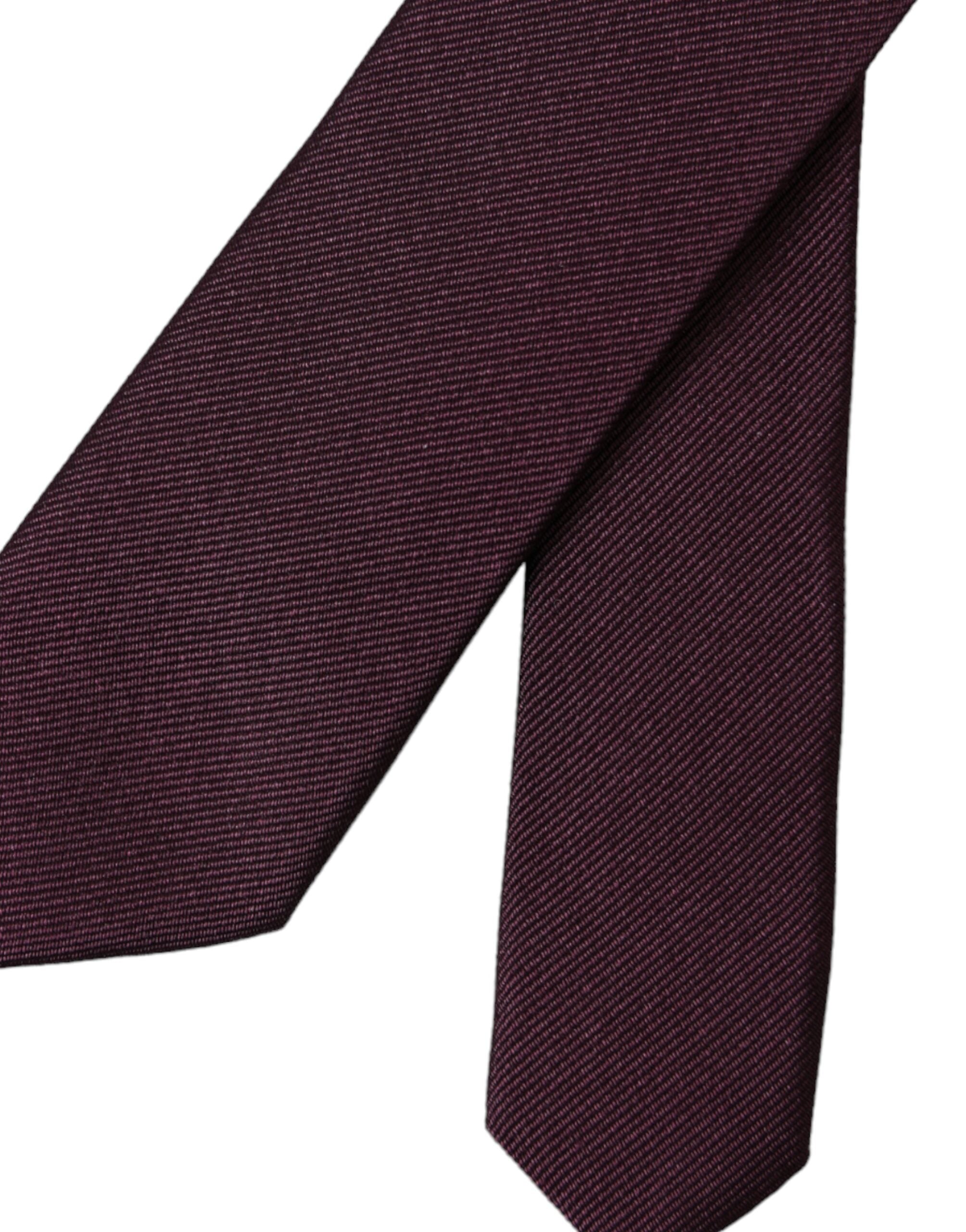 Ανδρική γραβάτα Dolce & Gabbana Bordeaux Solid 100% Silk Adjustable