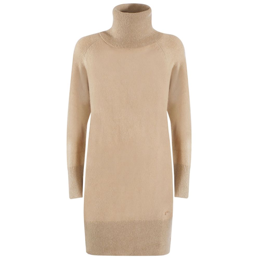 Ναι Zee Beige Viscose Φόρεμα