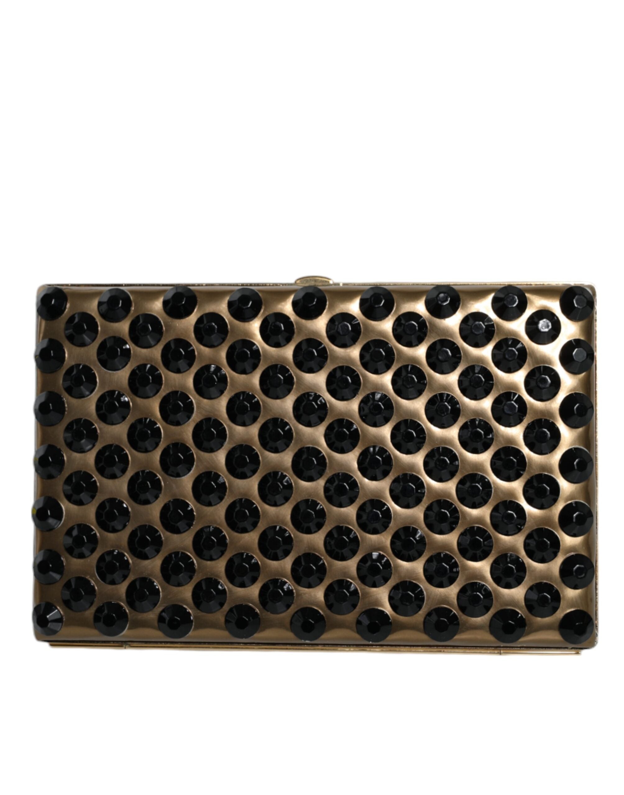 Dolce & Gabbana Gold Crystal Bifold Clutch Evening Party Γυναικείο τσαντάκι