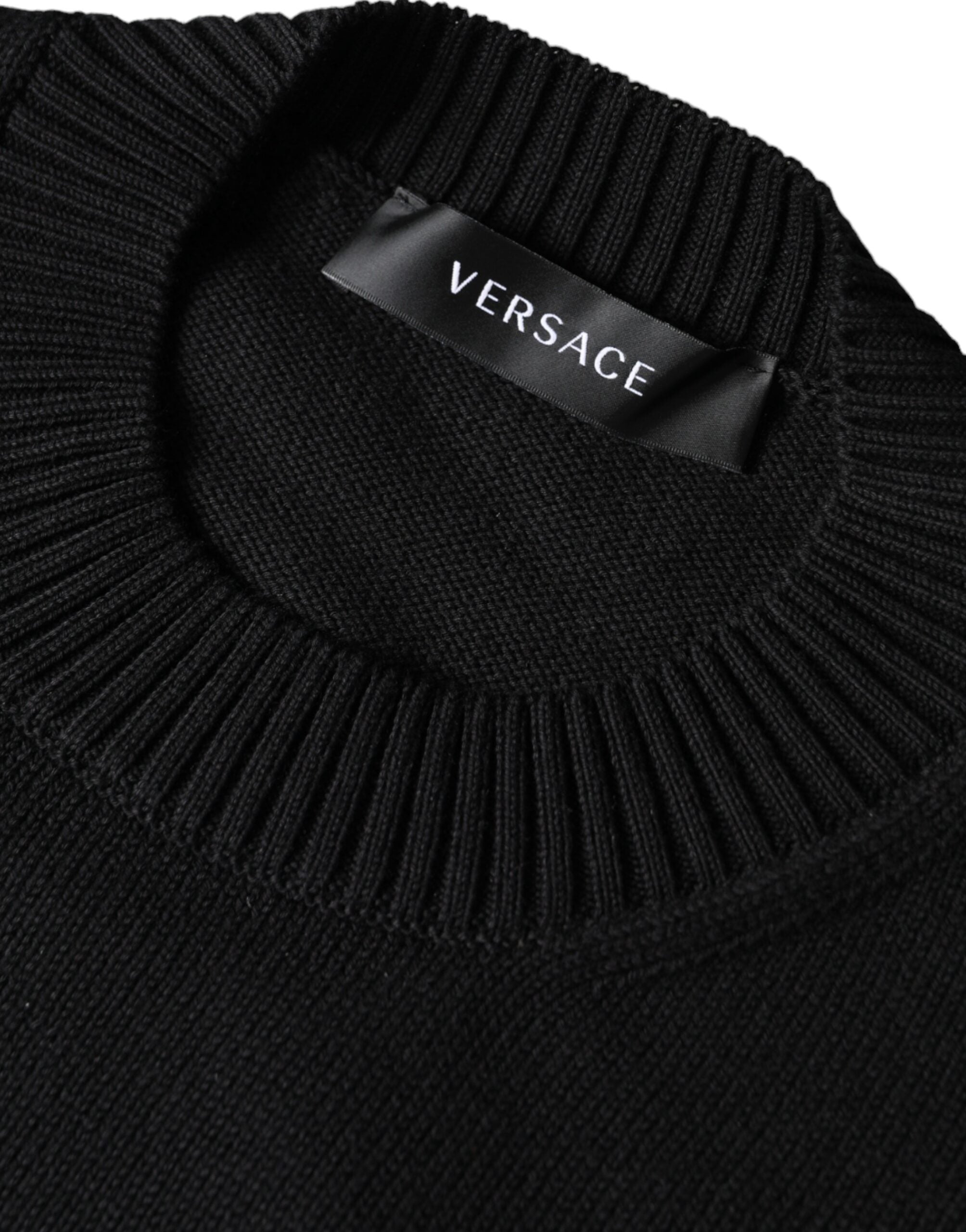 Πουλόβερ πουλόβερ με λαιμόκοψη Versace Black Medusa Embroidery