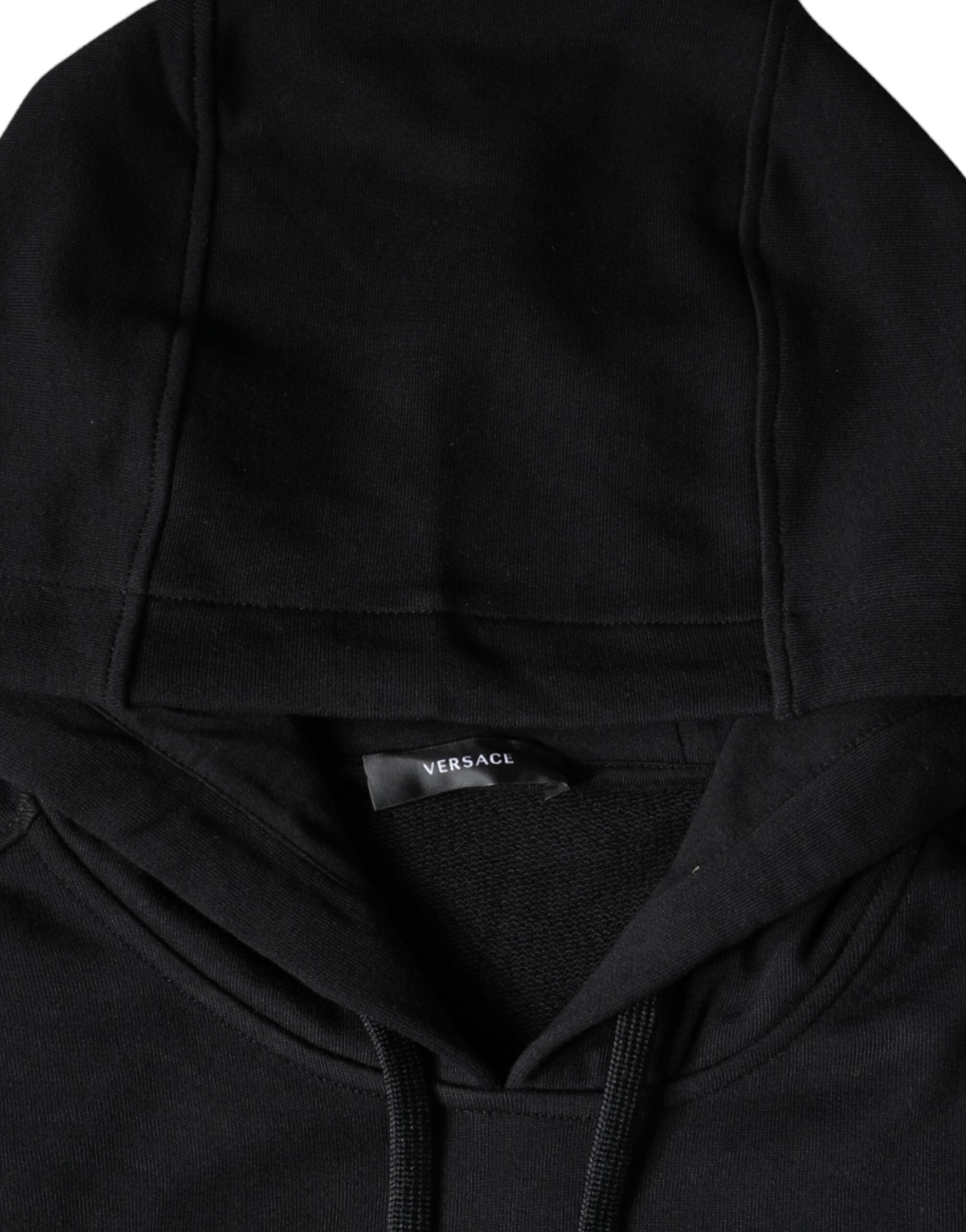 Πουλόβερ φούτερ Versace Black Medusa Print Cotton Hoodie-πουλόβερ