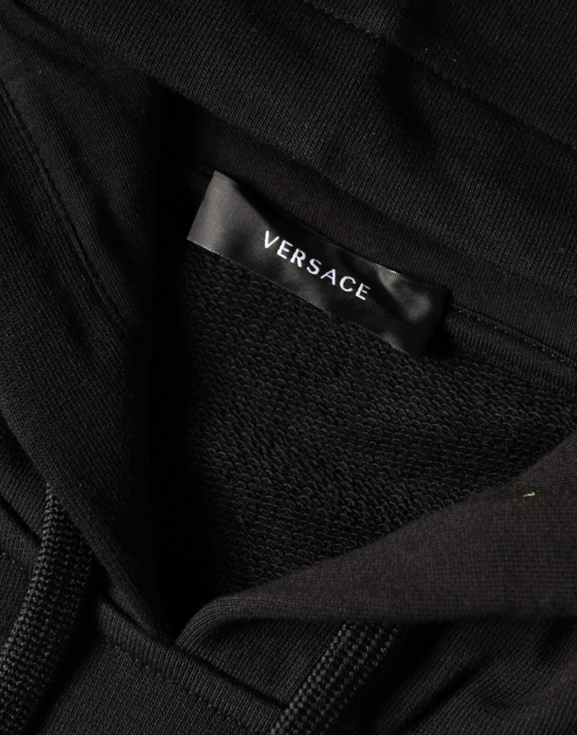 Πουλόβερ φούτερ Versace Black Medusa Print Cotton Hoodie-πουλόβερ