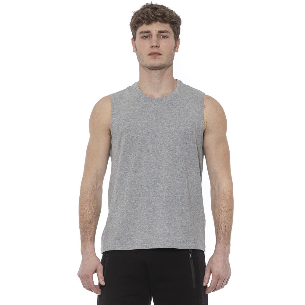 Tond Grey Cotton Men Tank Top