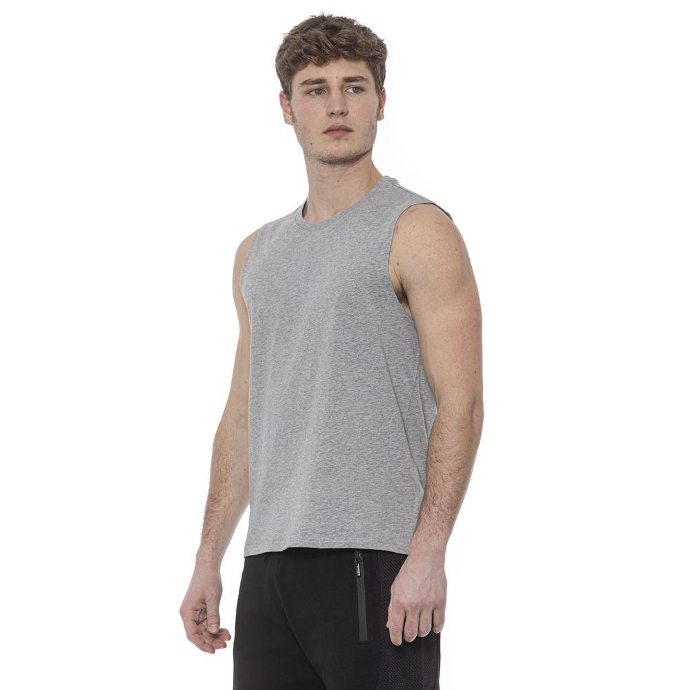 Tond Grey Cotton Men Tank Top