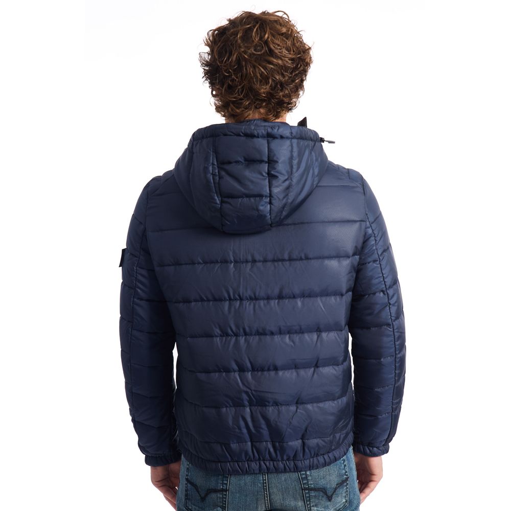 Ανδρικό καπιτονέ μπουφάν Baldinini Trend Blue Polyester