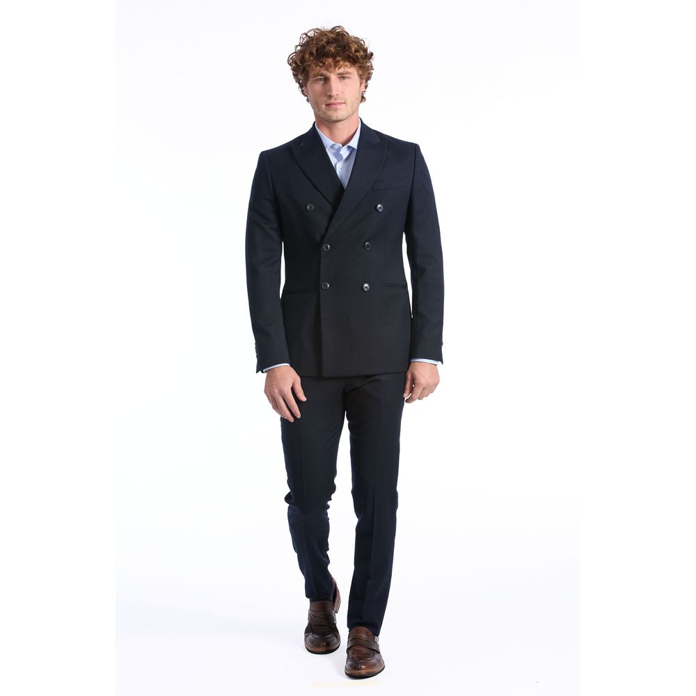 Ανδρικό κοστούμι Baldinini Trend Blue Wool