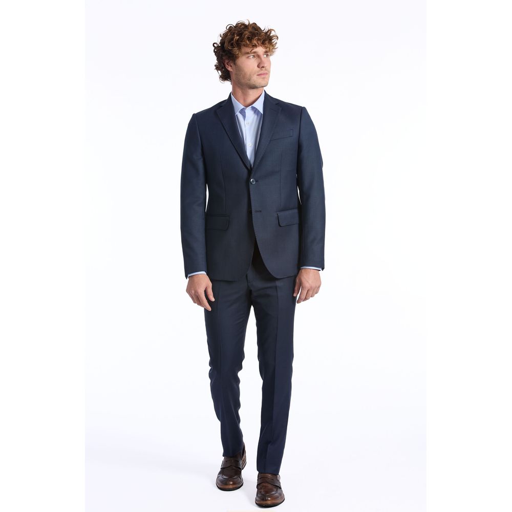 Ανδρικό κοστούμι Baldinini Trend Blue Wool