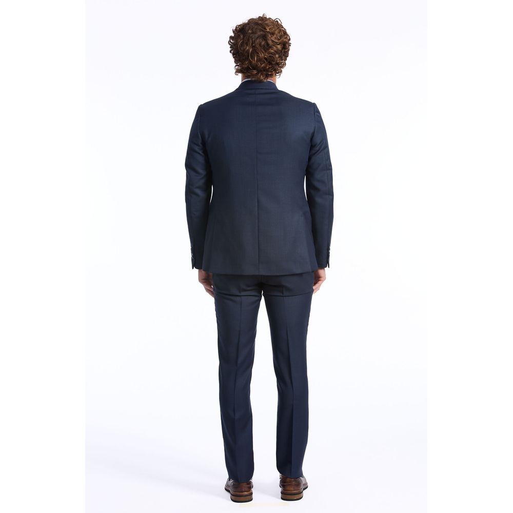 Ανδρικό κοστούμι Baldinini Trend Blue Wool