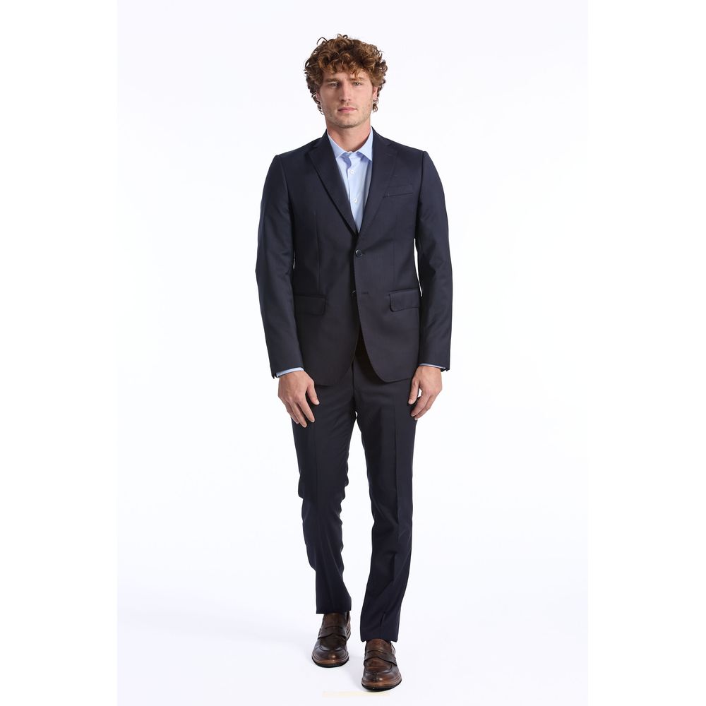 Ανδρικό κοστούμι Baldinini Trend Blue Wool
