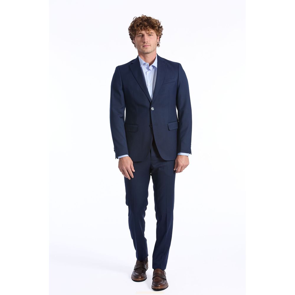 Ανδρικό κοστούμι Baldinini Trend Blue Wool