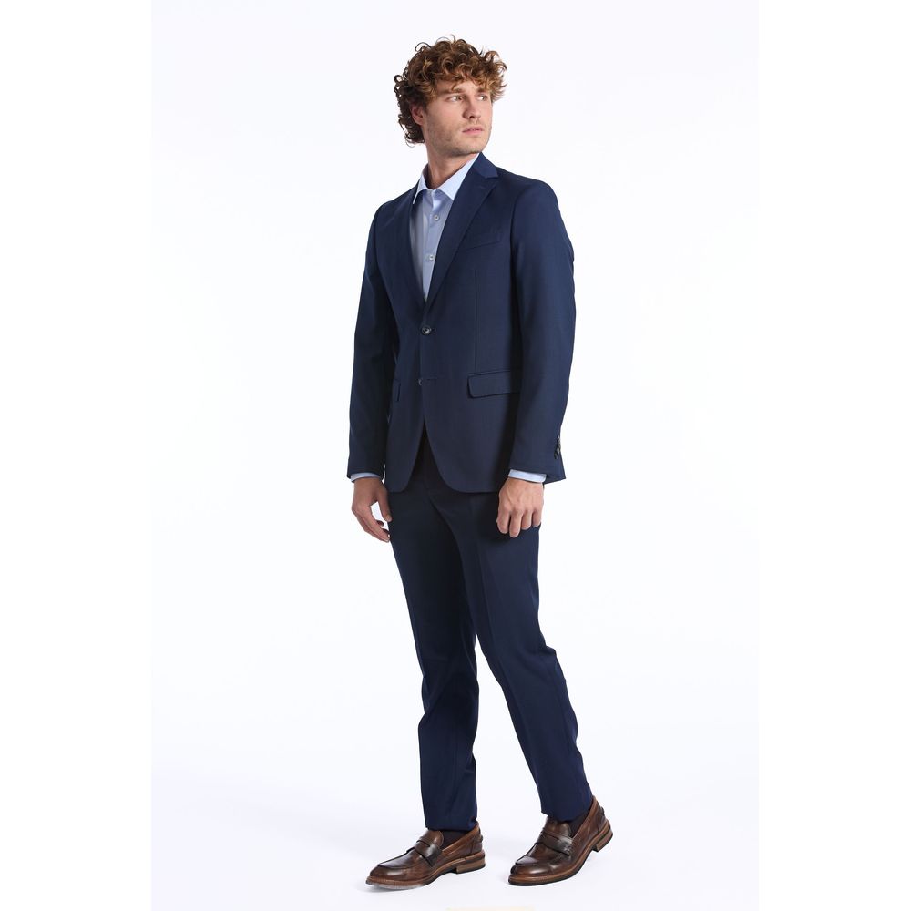 Ανδρικό κοστούμι Baldinini Trend Blue Wool