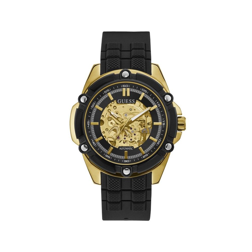 Guess Black Resin Dress Watch Guess Black Resin Dress Watch
