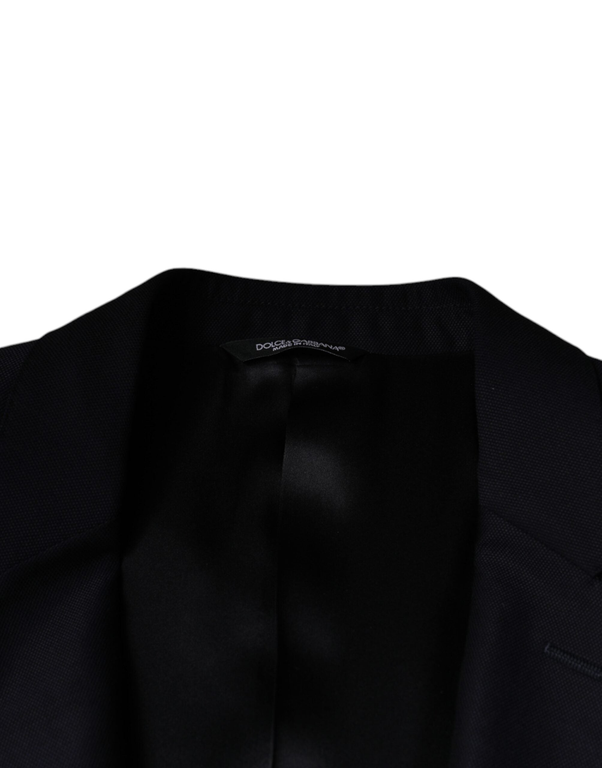 Μπλέιζερ με μονόστομο φόρεμα Dolce & Gabbana Σκούρο μπλε μαλλί