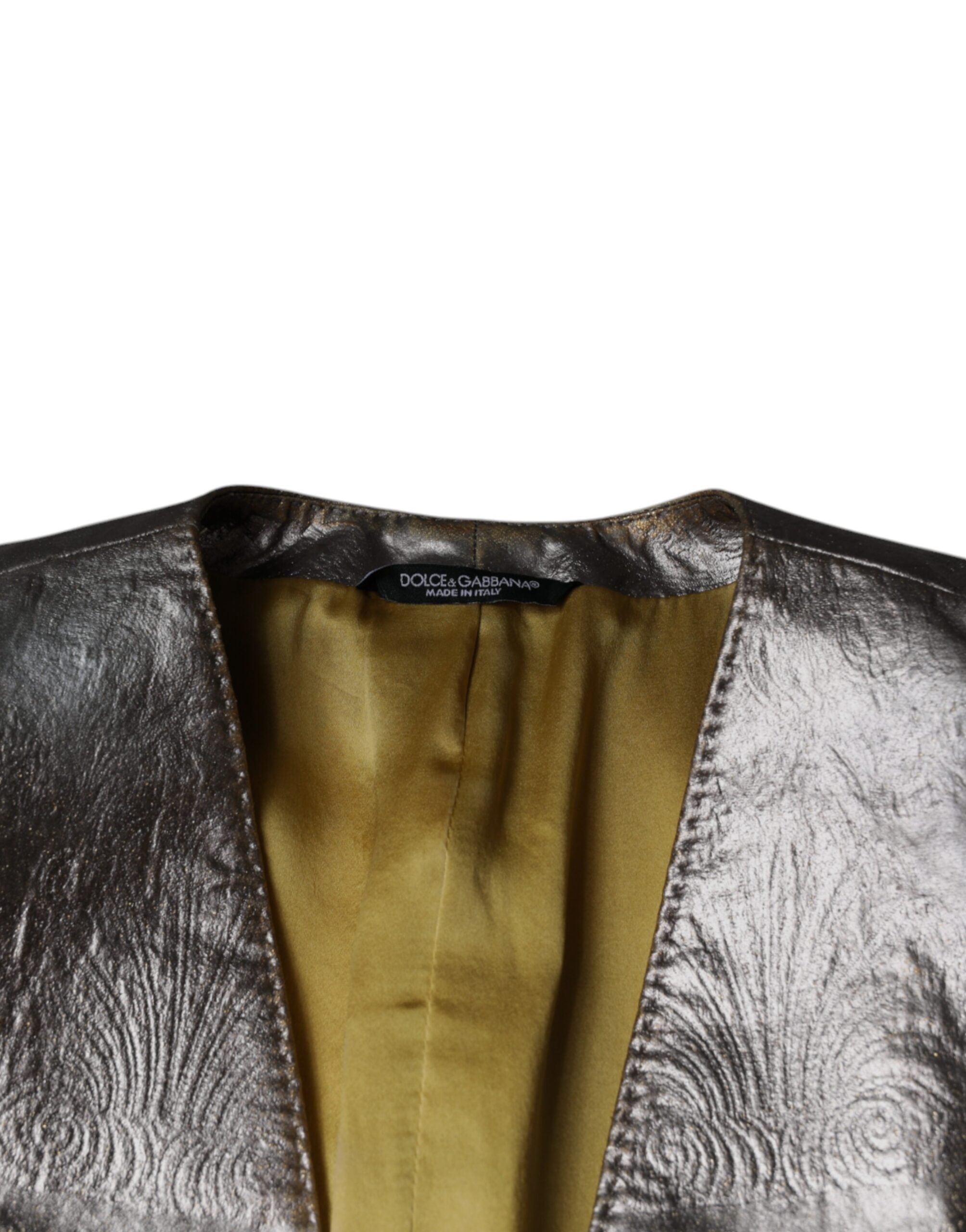 Μπλέιζερ με μονό στήθος Dolce & Gabbana Gold Jacquard
