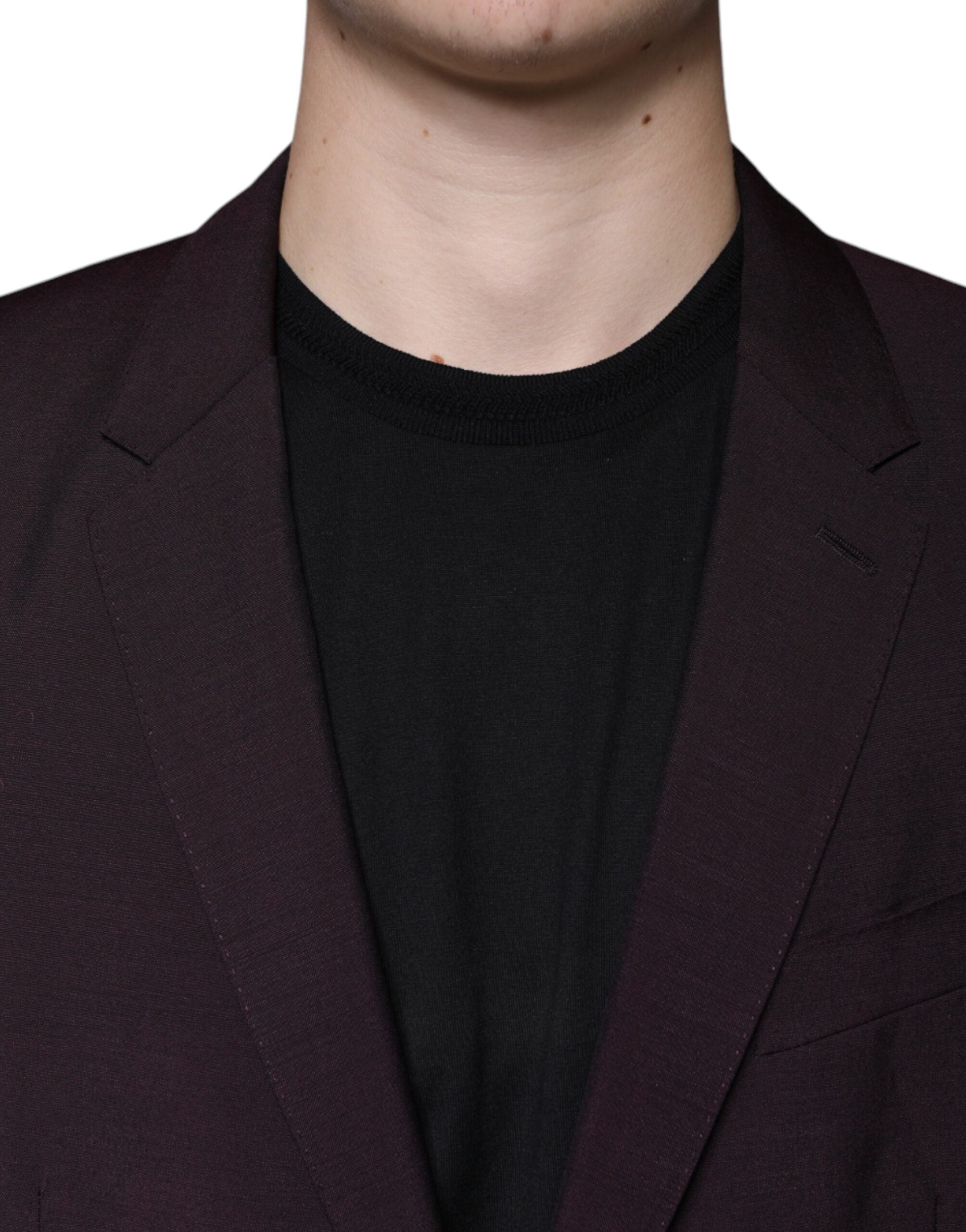 Μπλέιζερ με μονόστομο μάλλινο Bordeaux Dolce & Gabbana