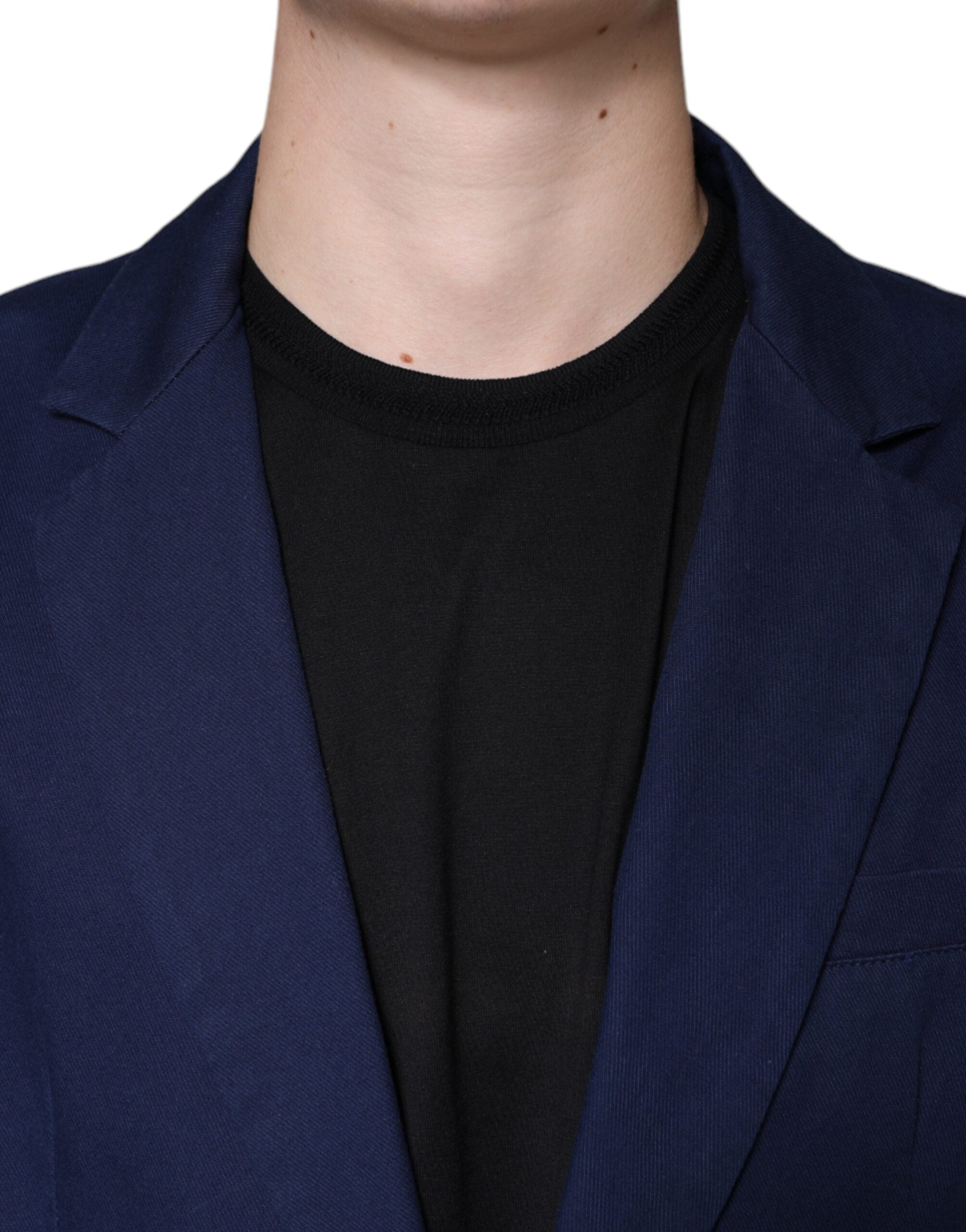 Μπλέιζερ με μονό στήθος Dolce & Gabbana Blue Notch
