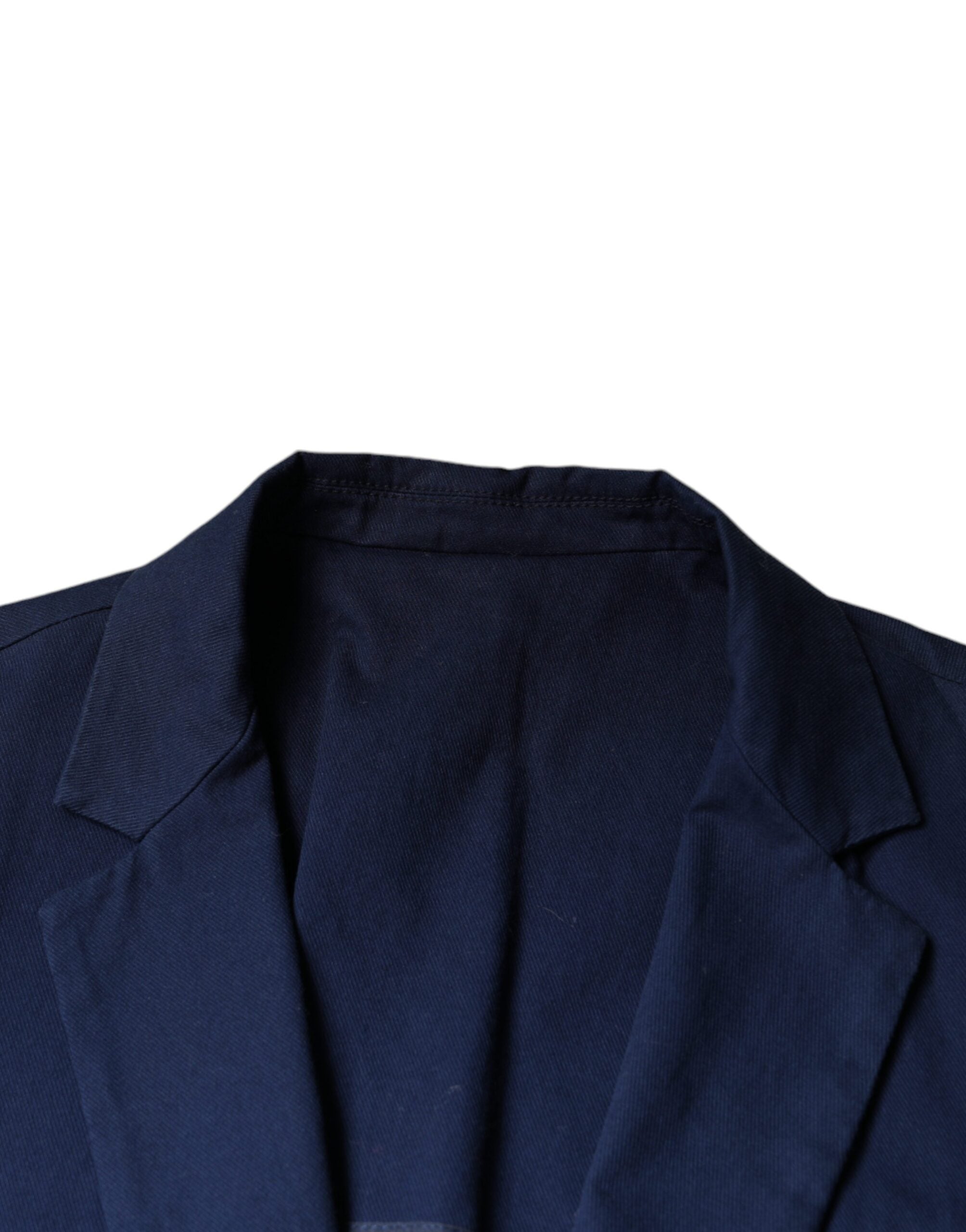 Μπλέιζερ με μονό στήθος Dolce & Gabbana Blue Notch