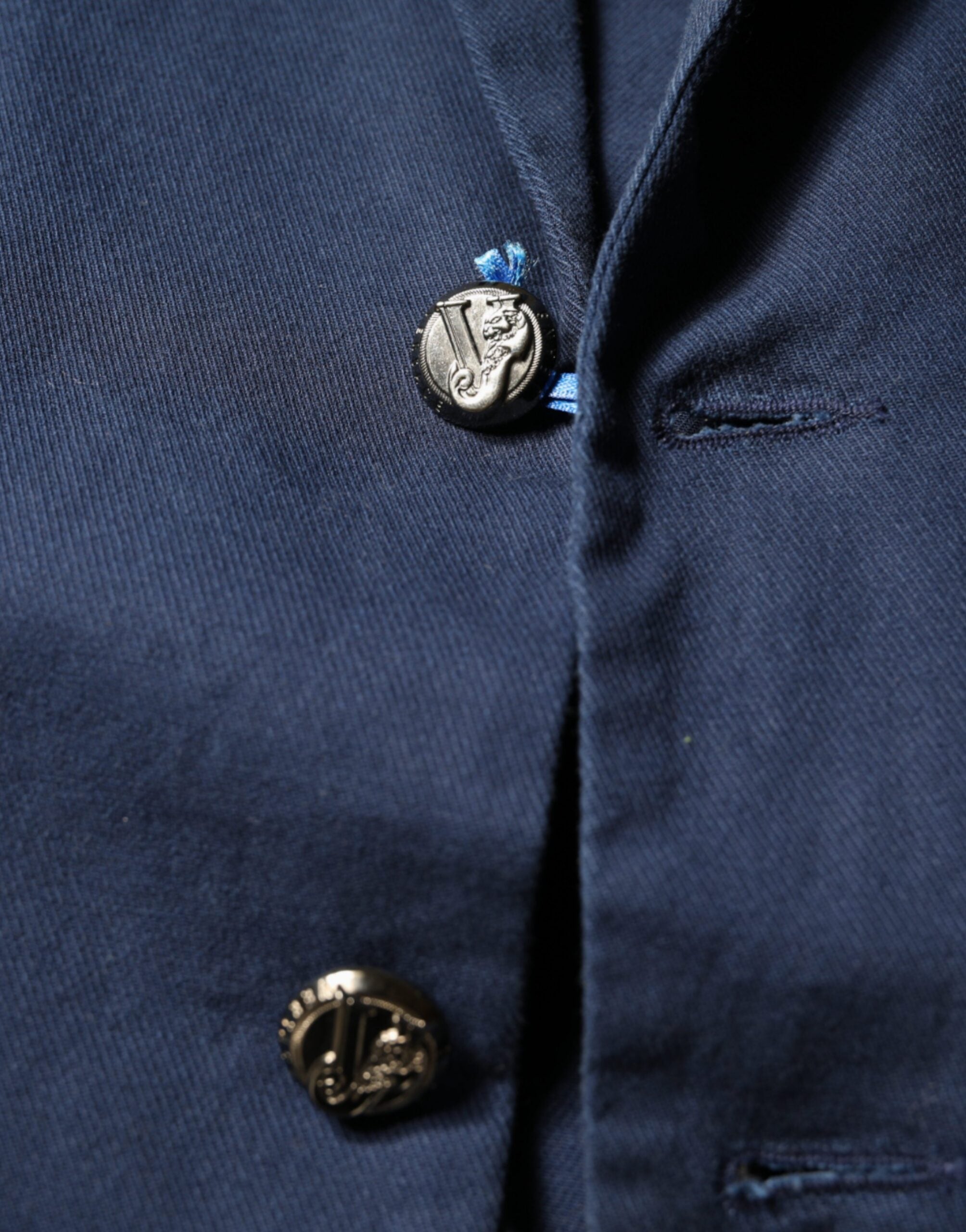 Μπλέιζερ με μονό στήθος Dolce & Gabbana Blue Notch