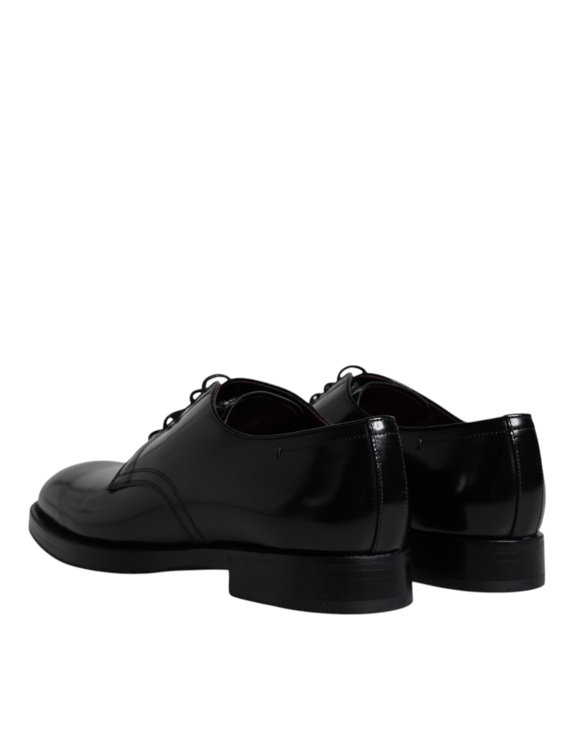 Dolce & Gabbana Μαύρα Δερμάτινα Lace Up Ανδρικά Επίσημα Παπούτσια Derby