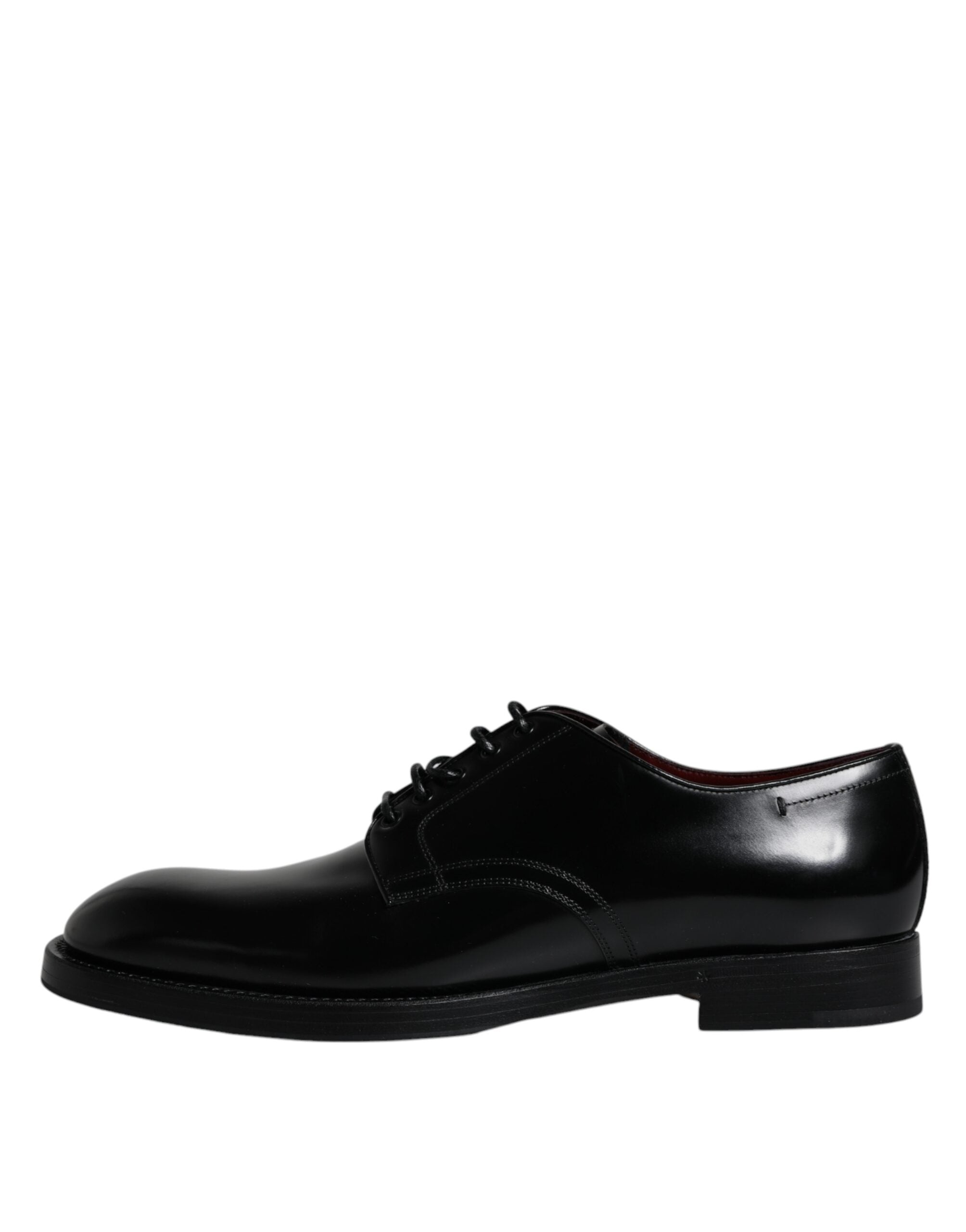 Dolce & Gabbana Μαύρα Δερμάτινα Lace Up Ανδρικά Επίσημα Παπούτσια Derby
