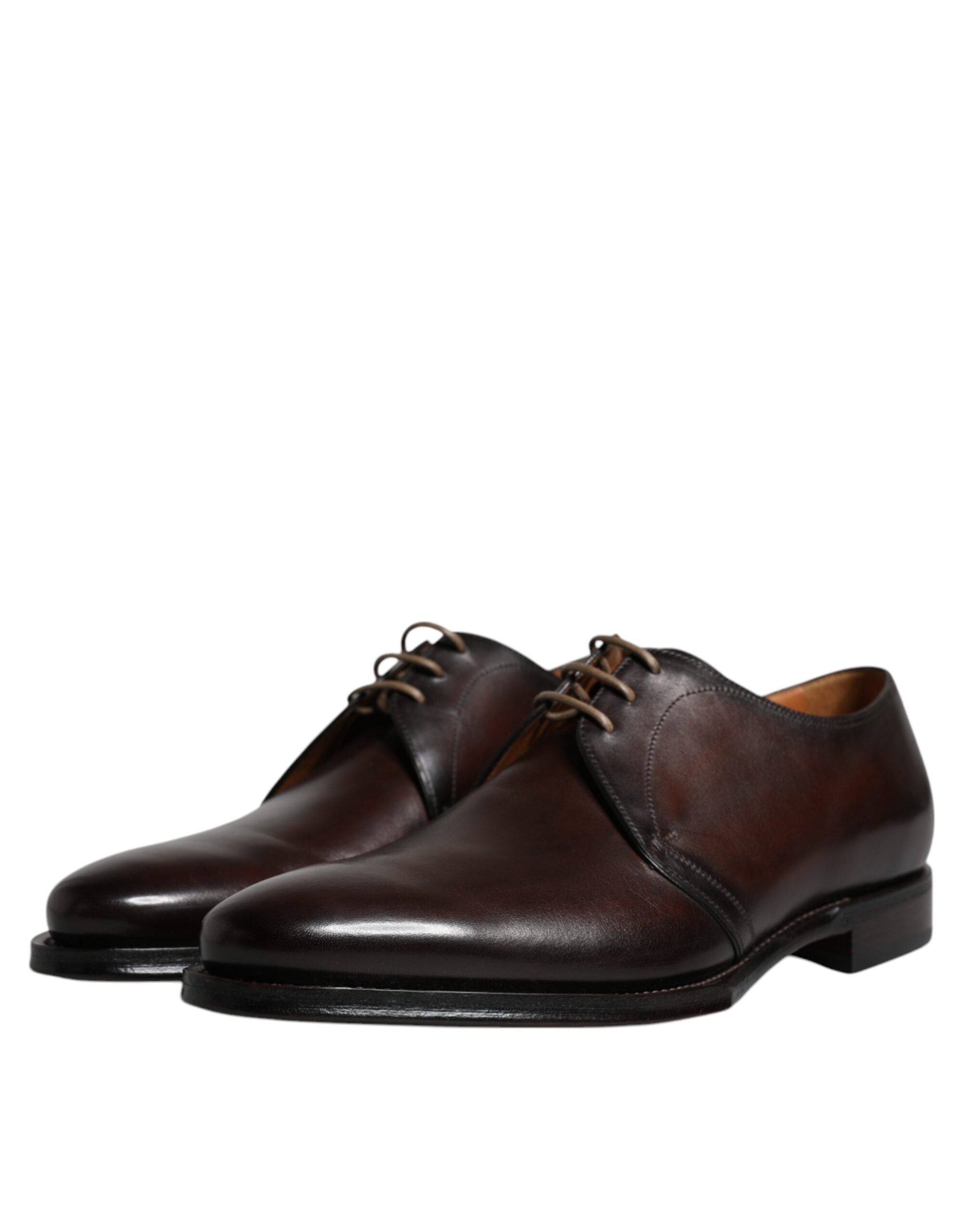 Dolce & Gabbana Μαύρα Δερμάτινα Lace Up Ανδρικά Επίσημα Παπούτσια Derby