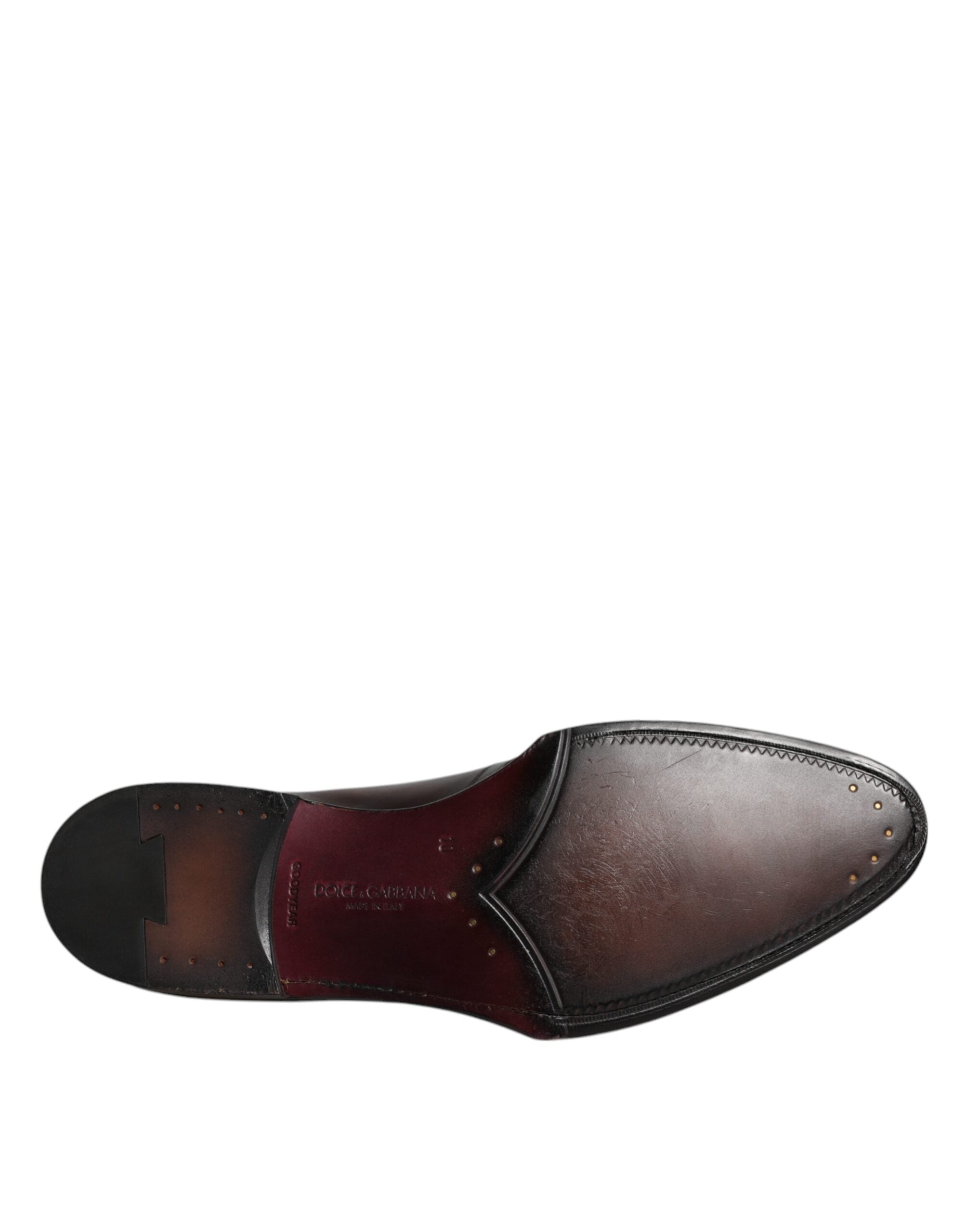 Dolce & Gabbana Μαύρα Δερμάτινα Lace Up Ανδρικά Επίσημα Παπούτσια Derby