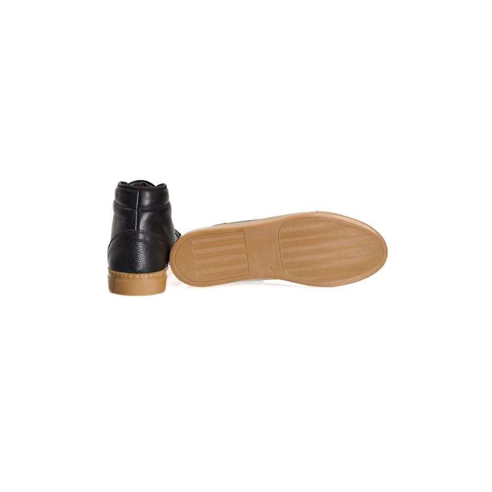 Ανδρικά αθλητικά παπούτσια Roberto Pepe Luxury Black Calfskin