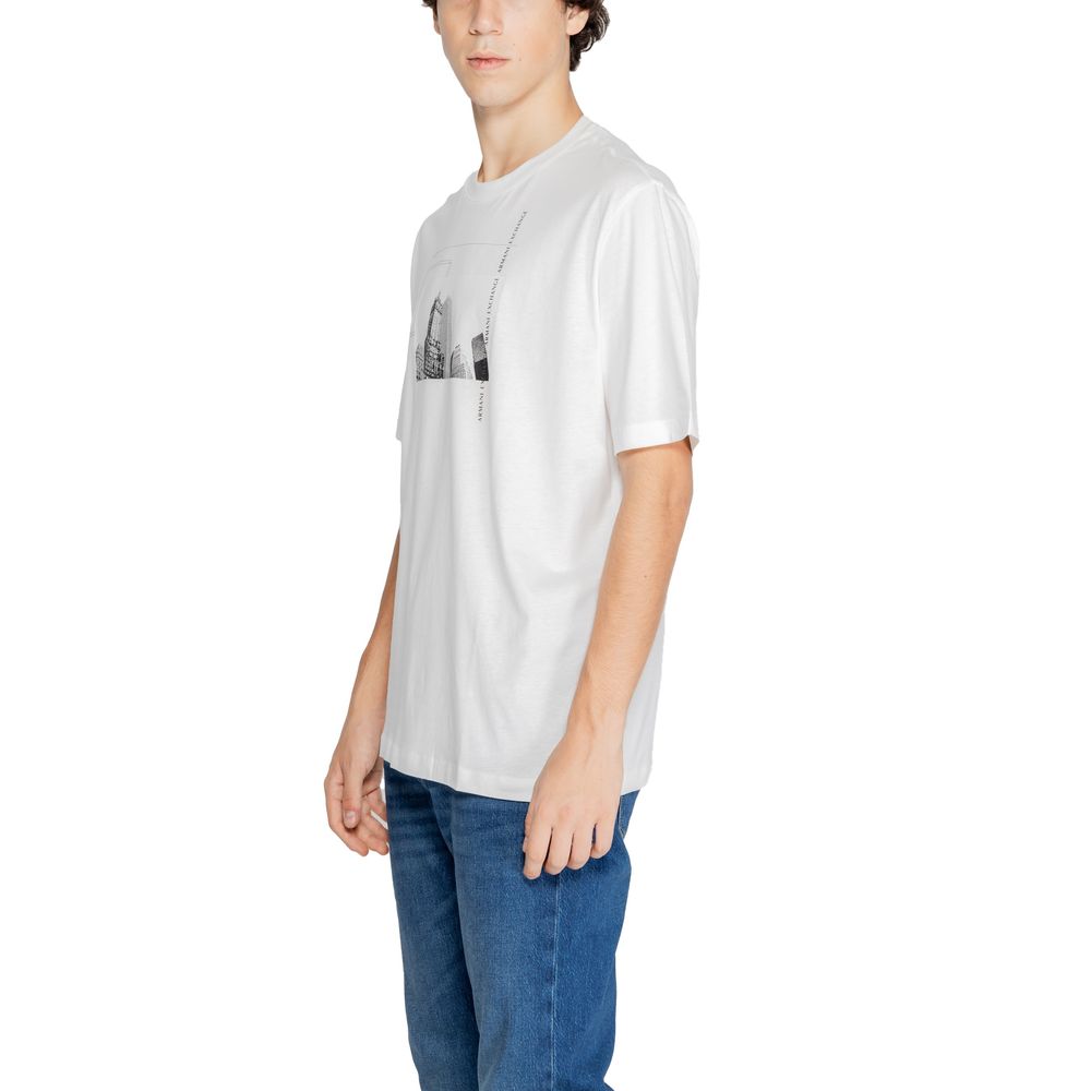 Μπλουζάκι Armani Exchange Λευκό βαμβακερό