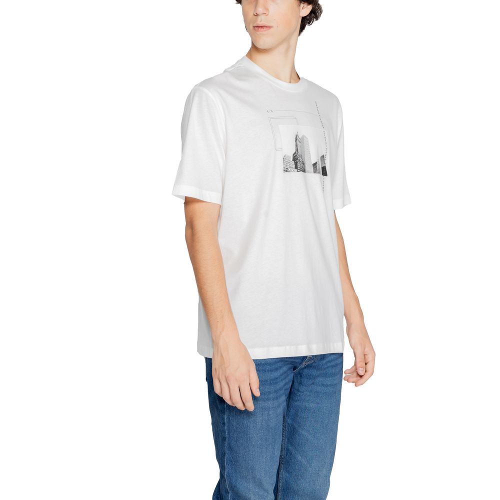 Μπλουζάκι Armani Exchange Λευκό βαμβακερό