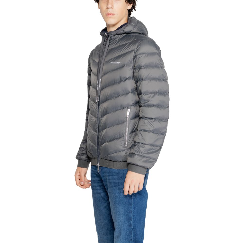 Μπουφάν Armani Exchange Grey Polyester
