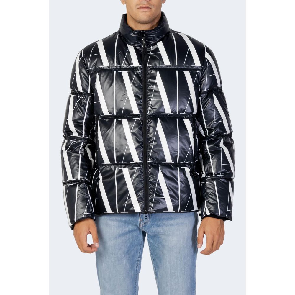 Μπουφάν Armani Exchange μαύρο πολυεστέρα