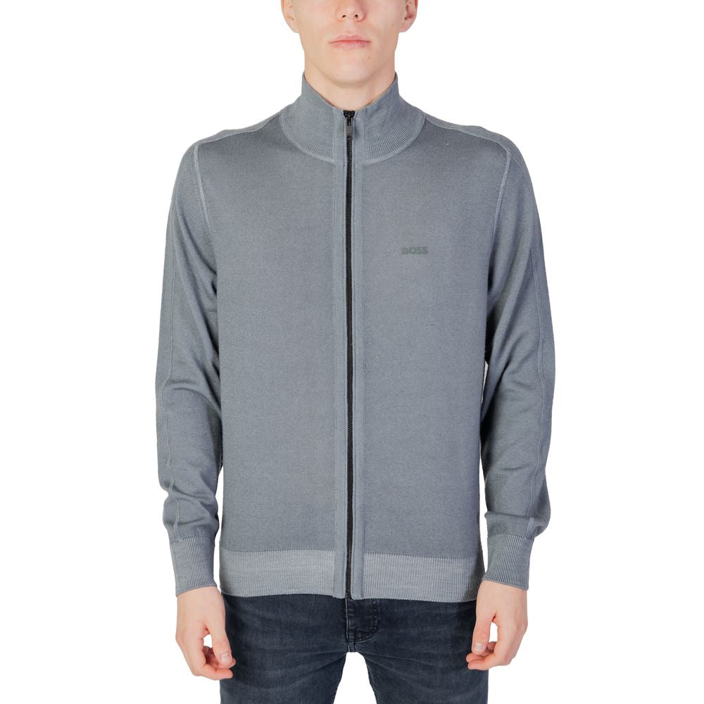 Ζακέτα Hugo Boss Grey Wool