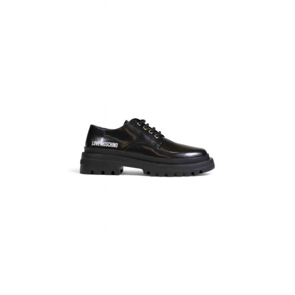 Love Flat παπούτσι από μαύρο πολυαιθυλένιο Moschino