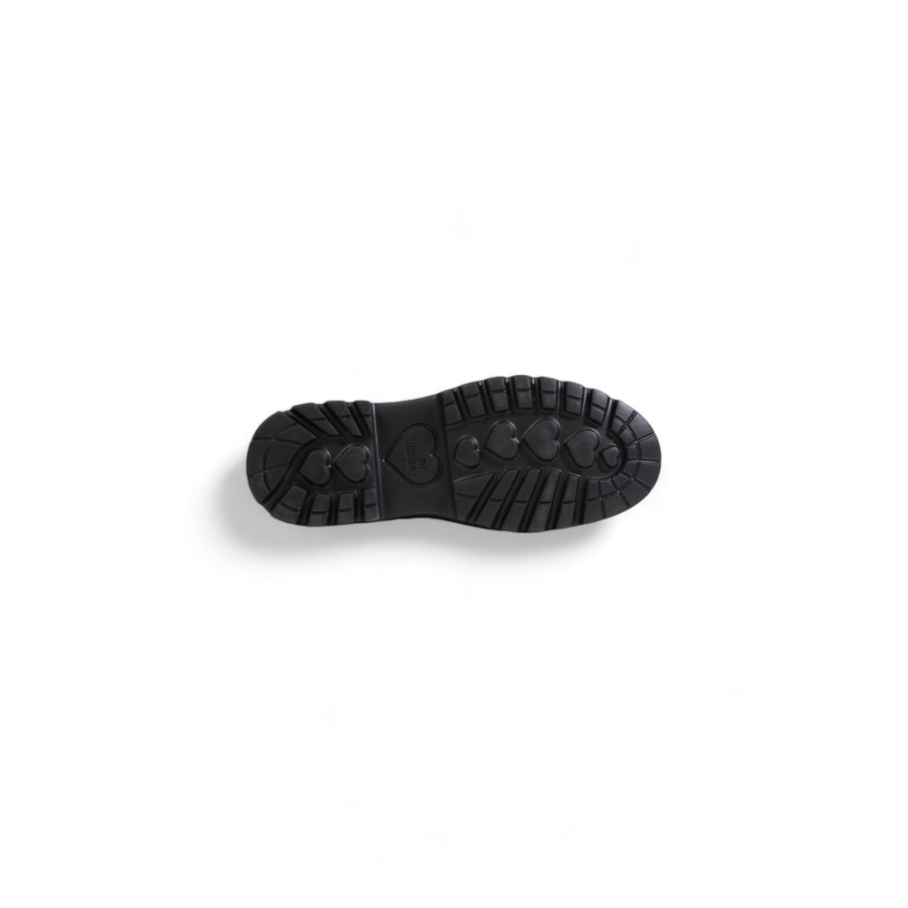Love Flat παπούτσι από μαύρο πολυαιθυλένιο Moschino