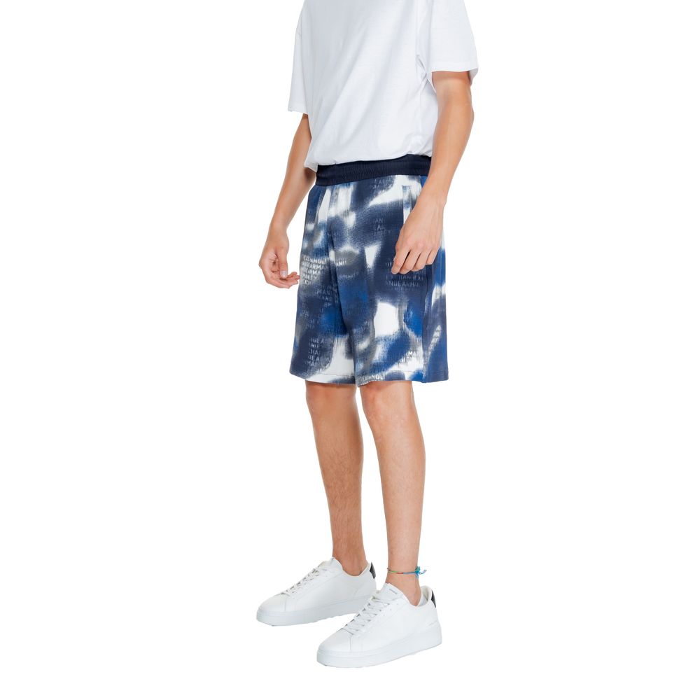 Armani Exchange Μπλε βαμβακερό κοντό