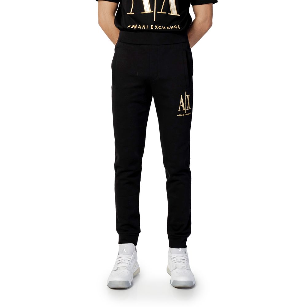 Armani Exchange Μαύρο βαμβακερό τζιν & παντελόνι