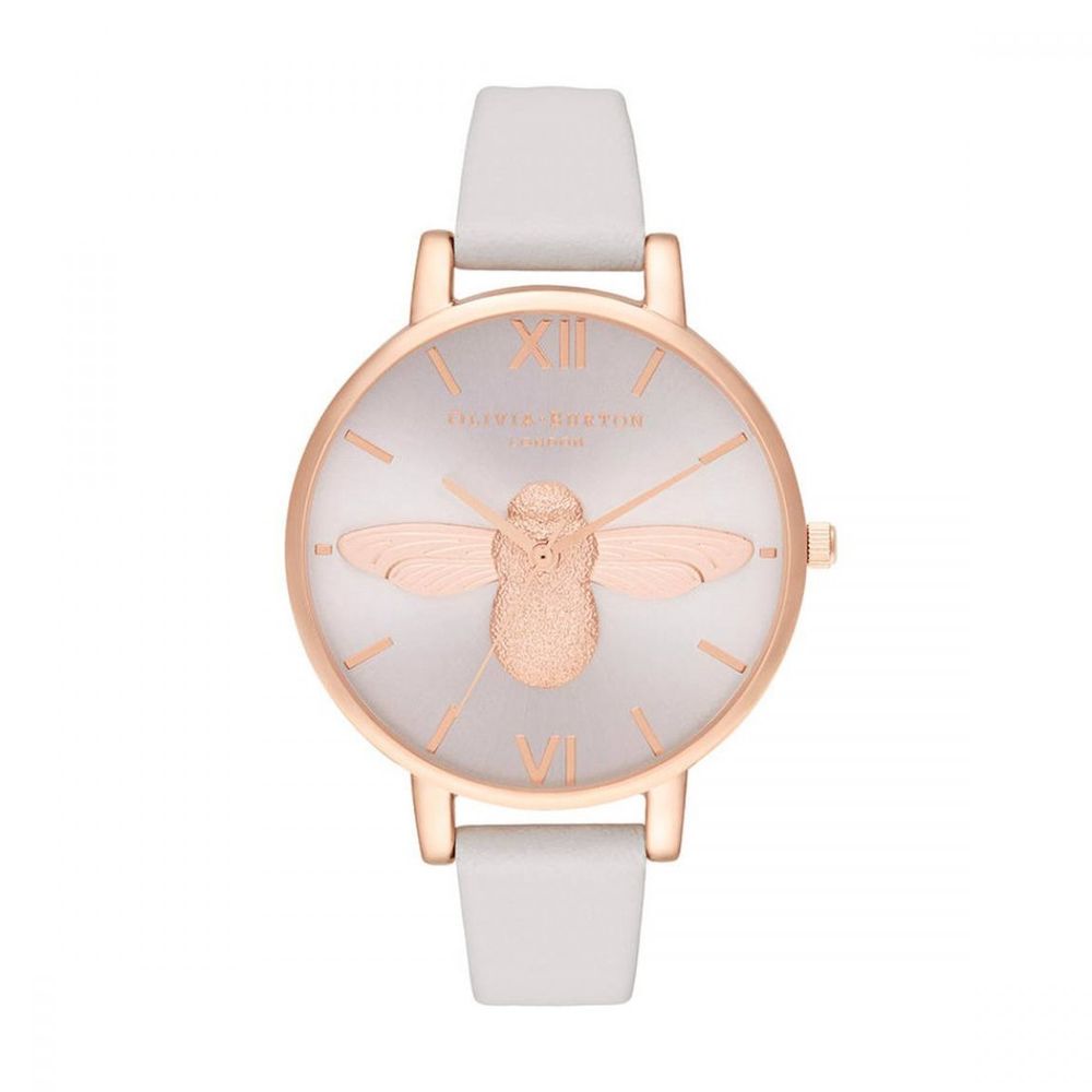 Ρολόι Olivia Burton Beige από συνθετικό δέρμα