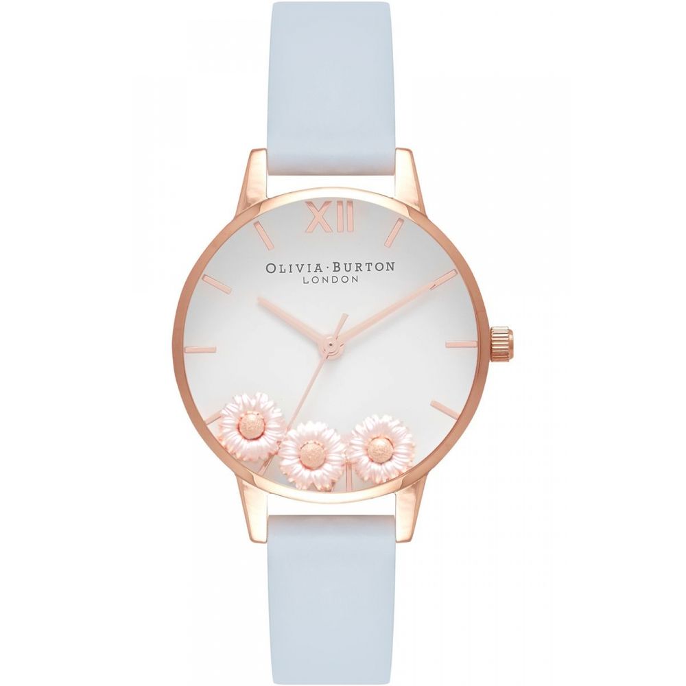 Ρολόι από συνθετικό δέρμα Olivia Burton Blue