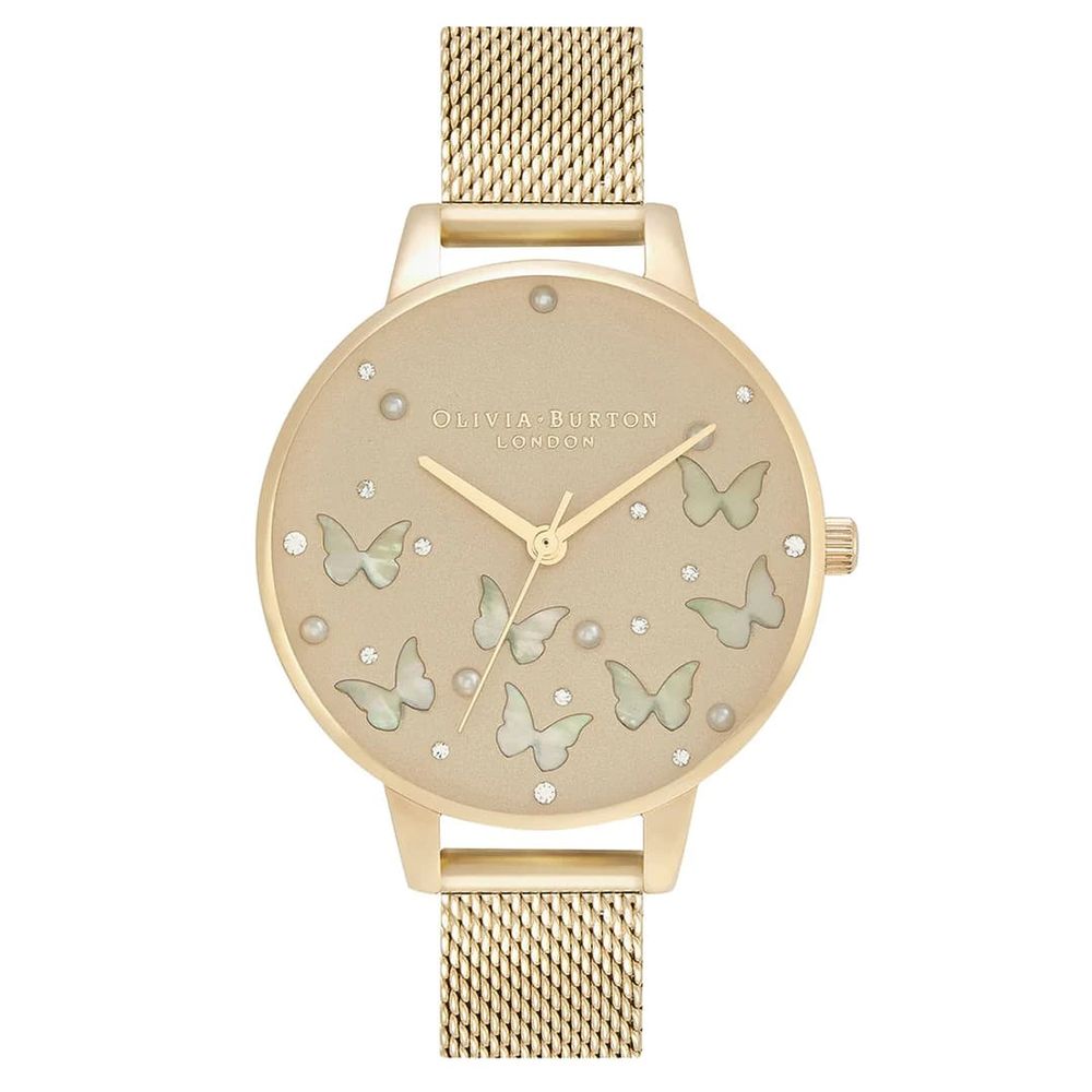 Χρυσό ρολόι από χάλυβα Olivia Burton
