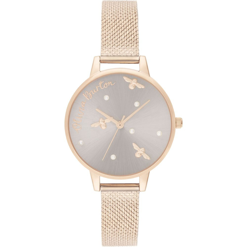 Χρυσό ρολόι από χάλυβα Olivia Burton