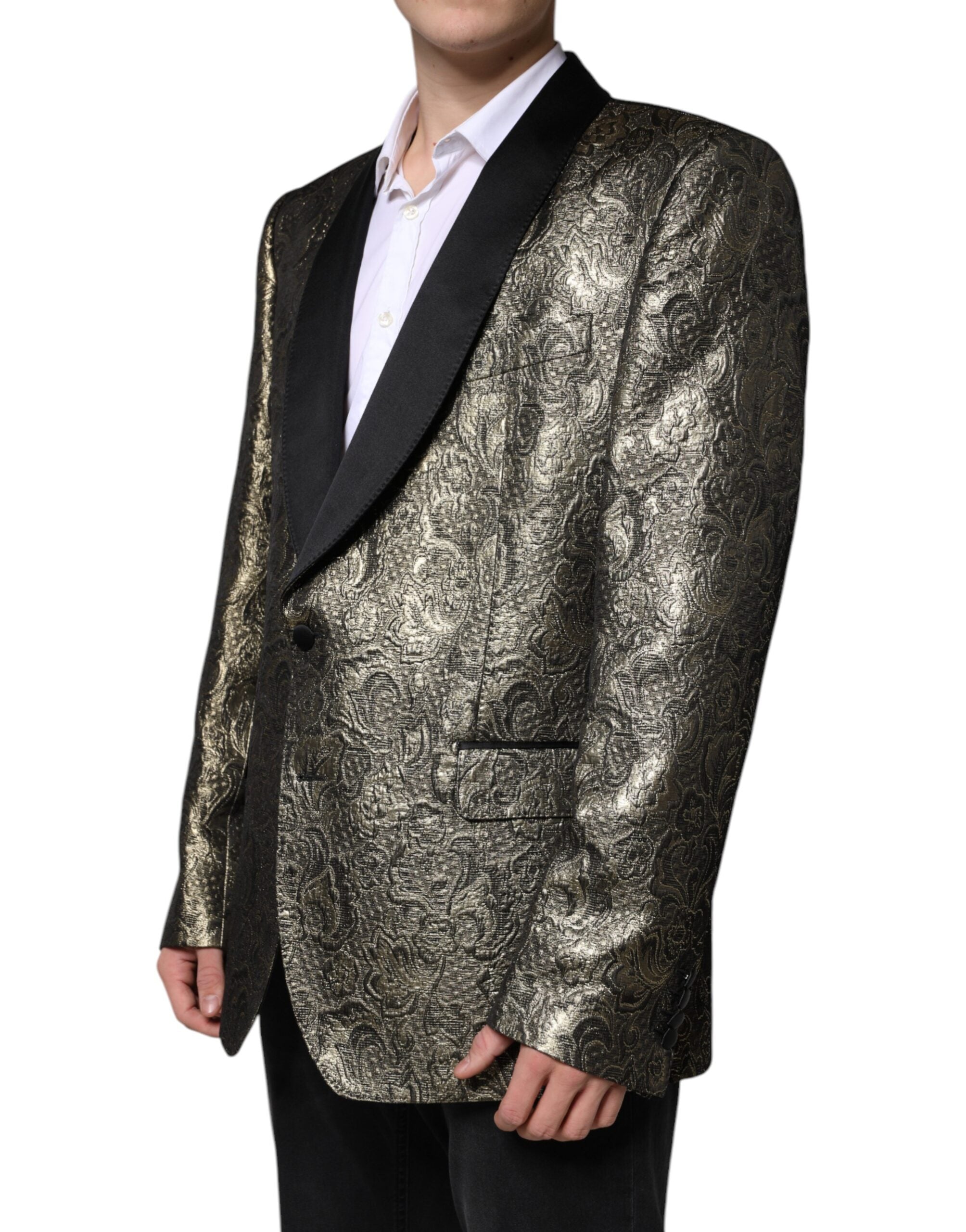 Μπλέιζερ με μονό στήθος Dolce & Gabbana Gold SICILIA Jacquard
