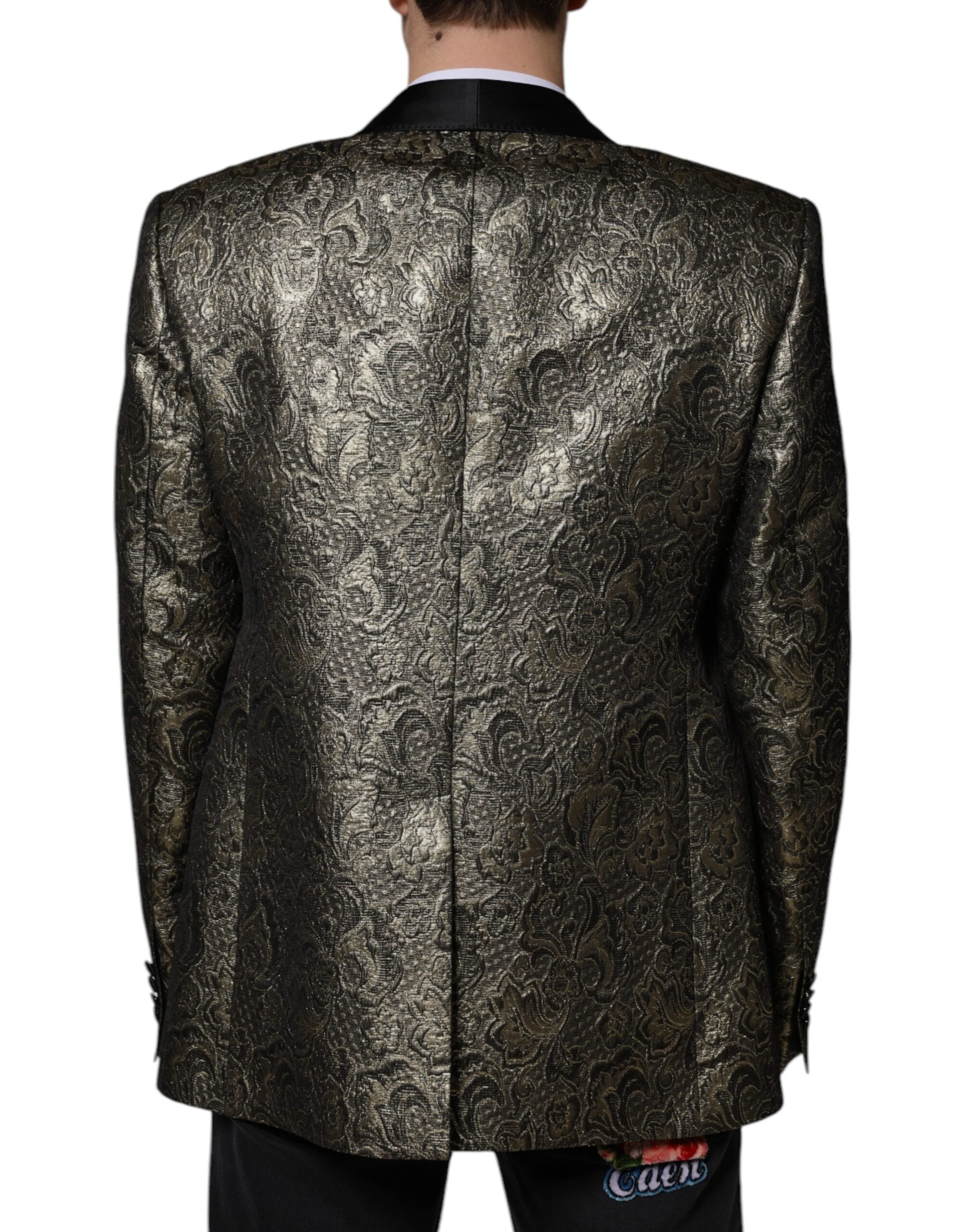 Μπλέιζερ με μονό στήθος Dolce & Gabbana Gold SICILIA Jacquard