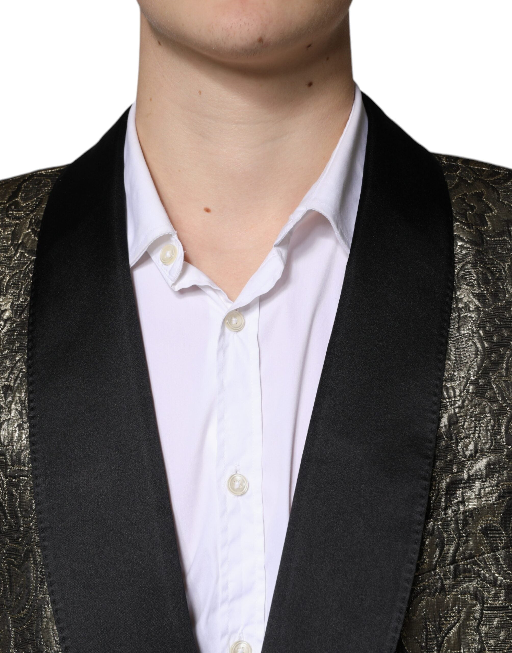 Μπλέιζερ με μονό στήθος Dolce & Gabbana Gold SICILIA Jacquard