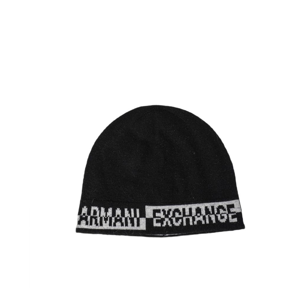 Μαύρο ακρυλικό κασκόλ Armani Exchange