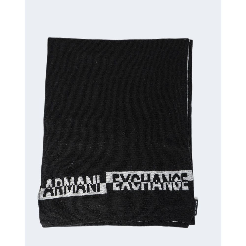 Μαύρο ακρυλικό κασκόλ Armani Exchange