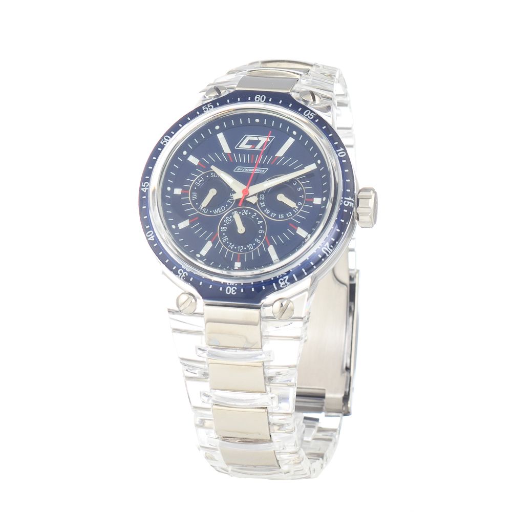 Διαφανές πολυανθρακικό ρολόι Chronotech